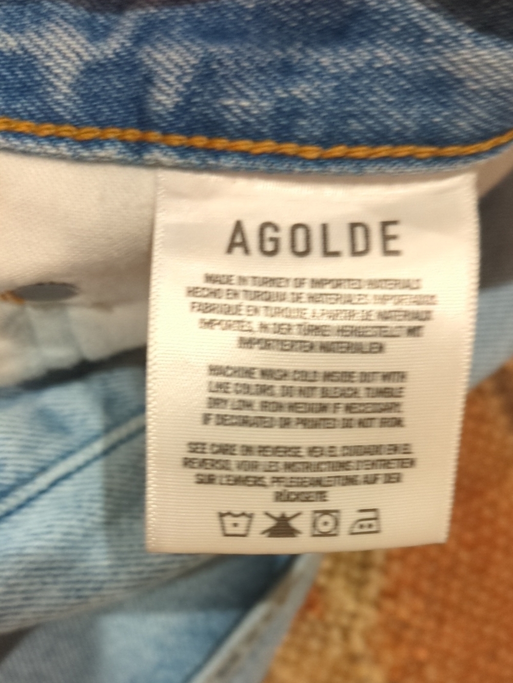 AGOLDE 90's Mid Rise Loose Fit Jeans In Snapshot Vintage Faded Wash - Size 29 - Picture 7 of 12